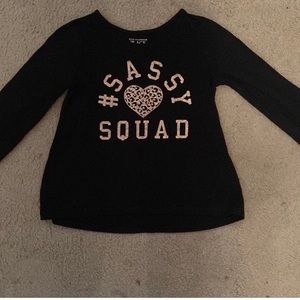 Toddlers “Sassy Squad” long sleeve tee